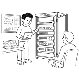 Обучение: инженер обучает оператора работе с системой